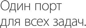 Один порт для всех задач